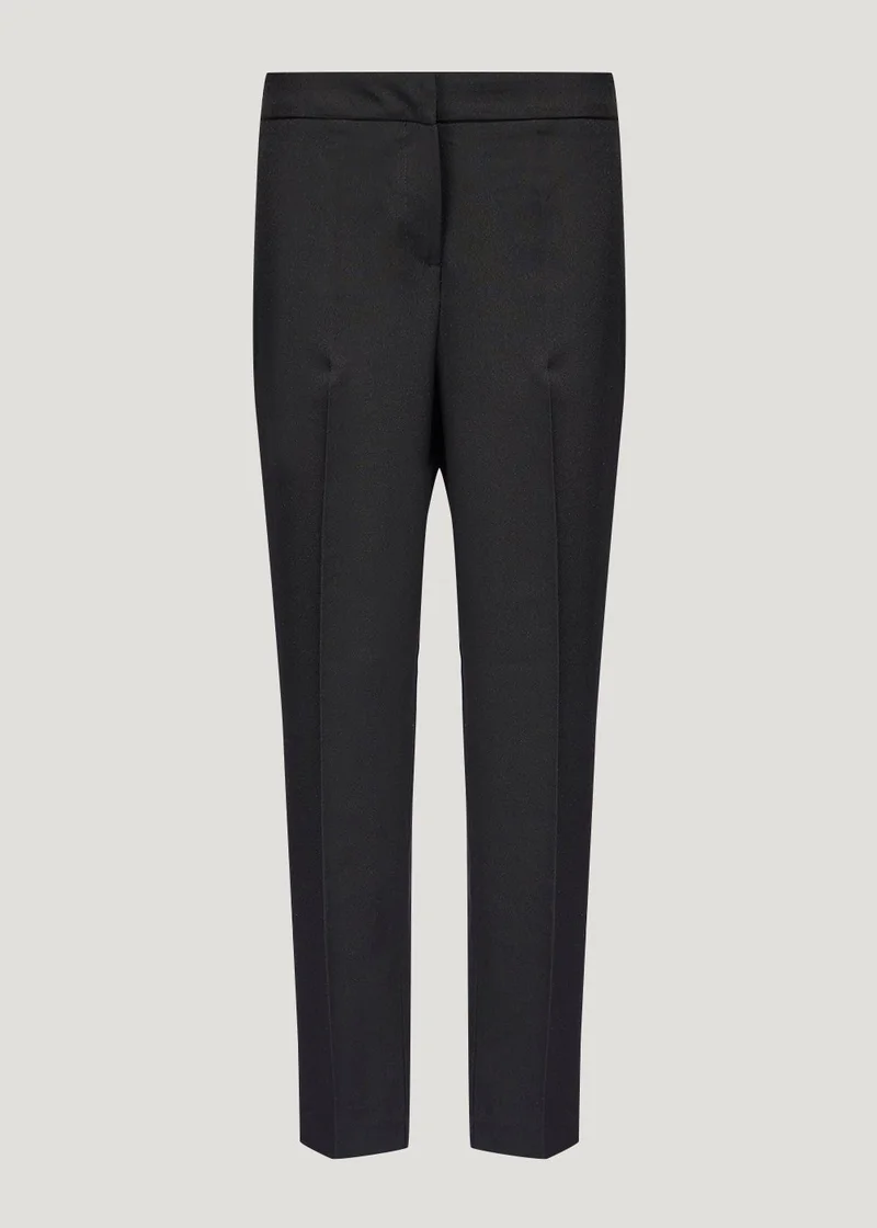 Matalan Black Straight Fit Trousers (Long Length)