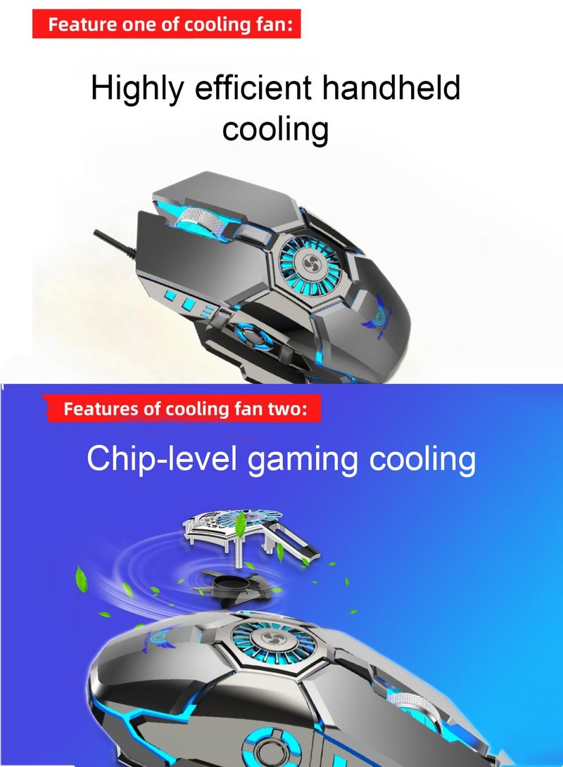 ZERODATE Wired Gaming Mouse  USB 6400DPI Macro Programming 20 Million Clicks 7 Types Of RGB Lighting Wired Mouse For Computer PC - Image 3