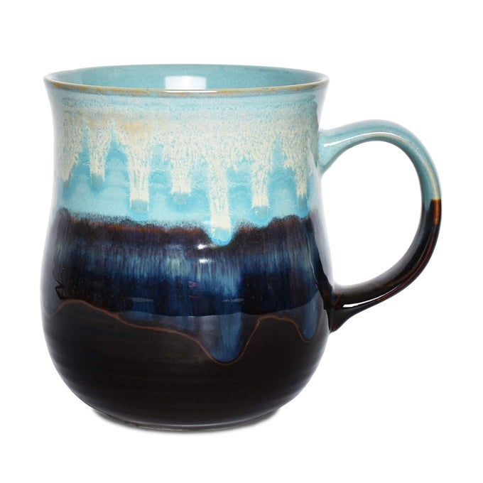 LARGE CERAMIC COFFEE MUG BIG TEA CUP FOR OFFICE AND HOME 21 OZ DISHWASHER AND MICROWAVE SAFE 1 PCS