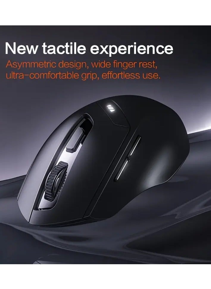 INPHIC DR01 wireless BT mouse rechargeable ergonomic office light sound suitable for laptops, and tablets universal new upgrade [three-mode power display flagship version] - Image 3