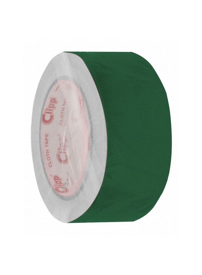 CLIPP 2 Inch Wide Cloth Duct Tape 25 Meter Length Green
