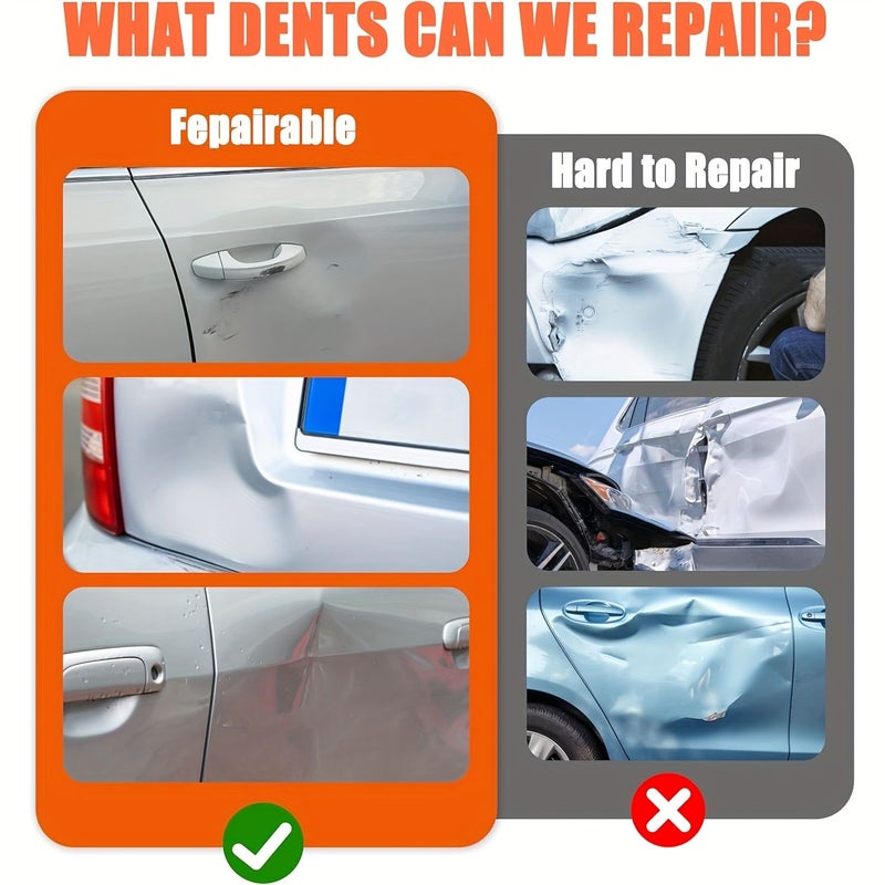 Paintless Dent Repair Kit Set With 45inch Pull Tab And 2 Small Pull Tabs - Image 4