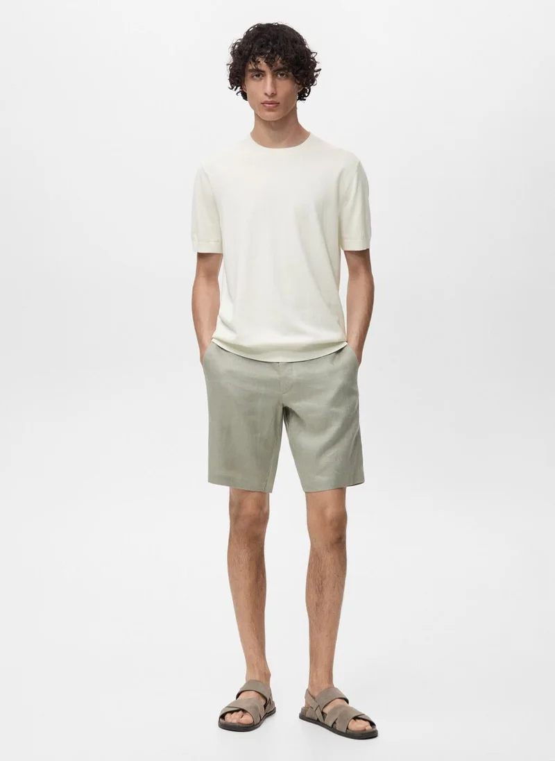 Mango Man  Cotton fine-knit t-shirt for Men | Best Price UAE