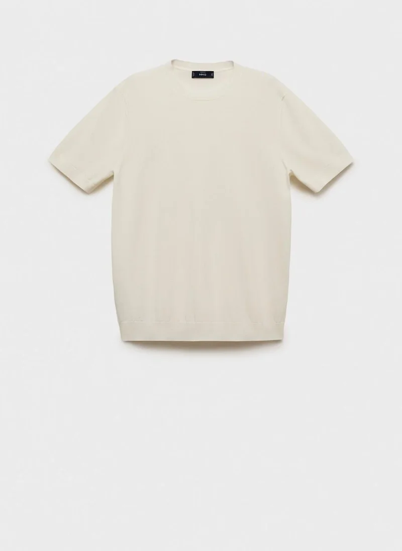 Mango Man  Cotton fine-knit t-shirt for Men | Best Price UAE