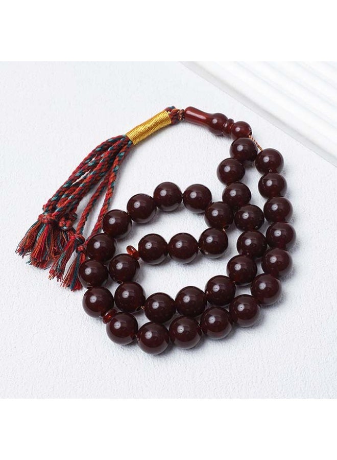 NIBEMINENT 33 Muslim Prayer Beads Coffee Color/14mm