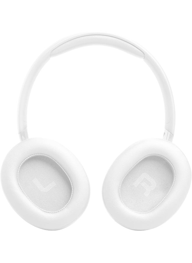 JBL Tune 730BT Wireless Over-Ear Bluetooth Headphones with Pure Bass Sound, 76H Battery Life, Dual Beamforming Mics, Multi-Point Bluetooth 6.0, Foldable & Comfortable White - Image 4