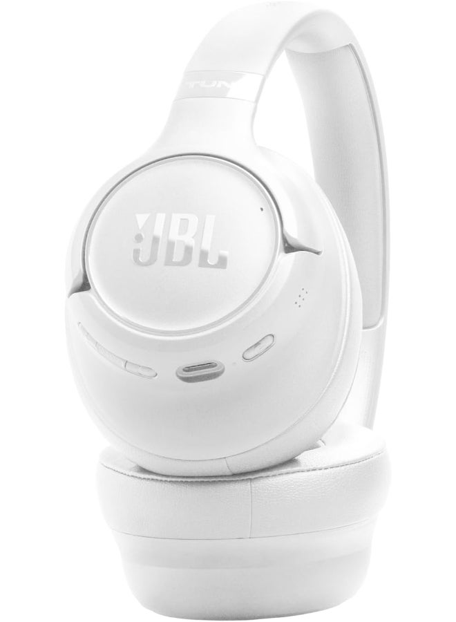 JBL Tune 730BT Wireless Over-Ear Bluetooth Headphones with Pure Bass Sound, 76H Battery Life, Dual Beamforming Mics, Multi-Point Bluetooth 6.0, Foldable & Comfortable White - Image 3