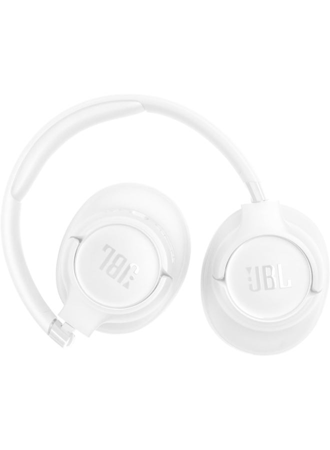 JBL Tune 730BT Wireless Over-Ear Bluetooth Headphones with Pure Bass Sound, 76H Battery Life, Dual Beamforming Mics, Multi-Point Bluetooth 6.0, Foldable & Comfortable White - Image 2