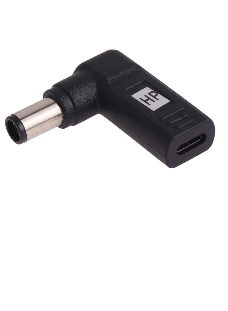 Terabyte USB-C / Type-C Female to 7.4 x 5.0mm Male Plug Elbow Adapter Connector for HP Laptops - Image 3