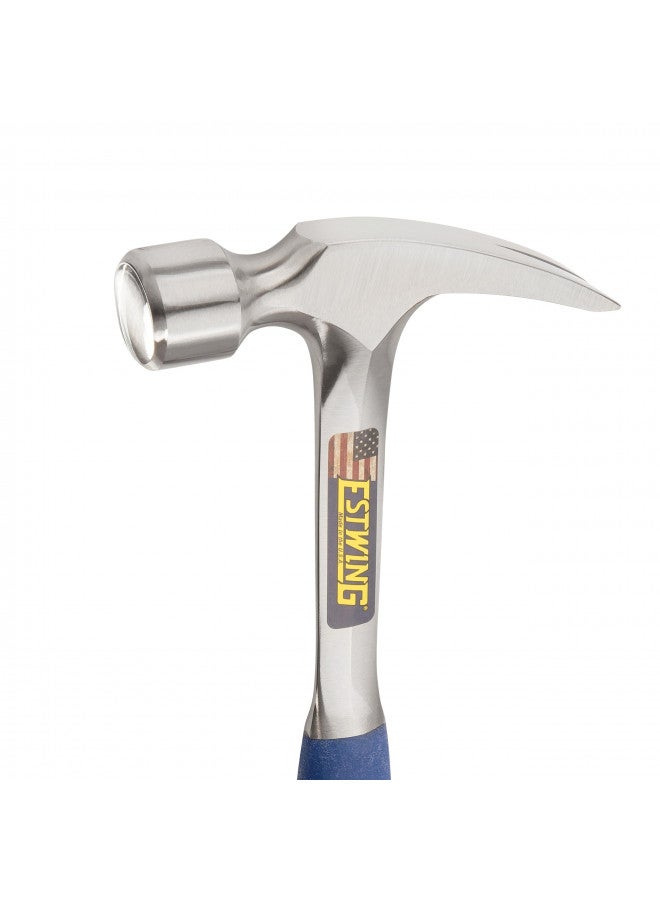 Estwing مطرقة تأطير ESTWING - 22 أونصة مع مخلب مستقيم ووجه ناعم ومقبض تقليل الصدمات - E3-22SR - Image 3