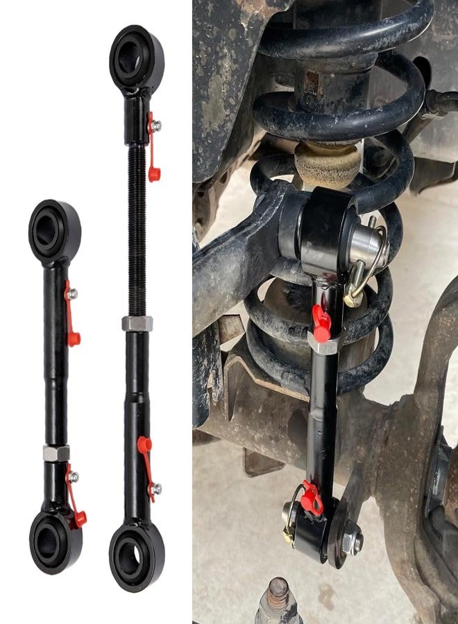 HY-SPEED Adjustable Front Sway bar Quicker Disconnect System Compatible with 2007-2018 wrangler JK JKU 2/4 doors with 2.5" - 6" Lifts Replace Quicker Disconnect SwayBar links - Image 4