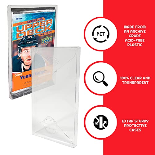 EVORETRO Trading Card Case Envelope Compatible for Pokemon Single Pack Booster, Magic, Yu-Gi-Oh - 0.35MM Thick Plastic PET Pokemon Card Protector Holder for Collectible Cards (Pack of 10) by EVORETRO - Image 3