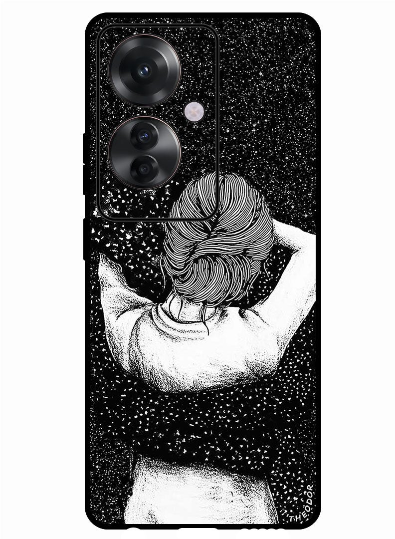 Theodor Protective Case Anti Scratch Shock Proof Bumper Cover For Oppo Reno 11F Night Imagination Of Girl - Image 1