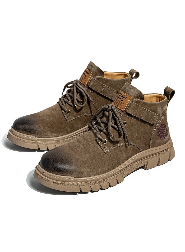 Warrior New Retro Thick Soled High Top Boots - Image 1
