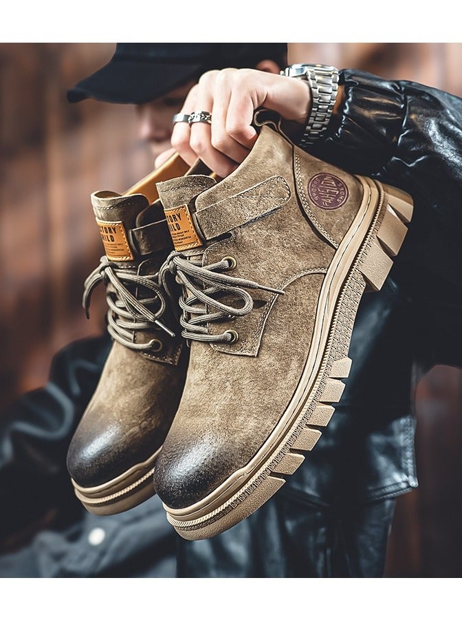 Warrior New Retro Thick Soled High Top Boots - Image 2