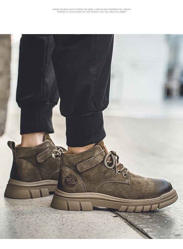 Warrior New Retro Thick Soled High Top Boots - Image 4