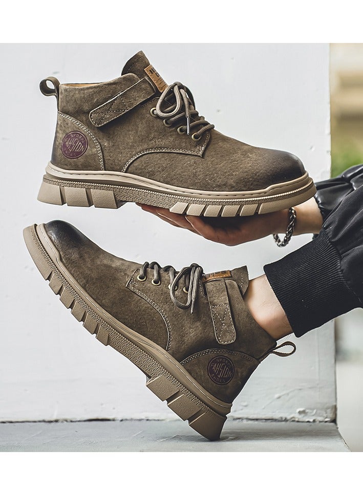 Warrior New Retro Thick Soled High Top Boots - Image 5