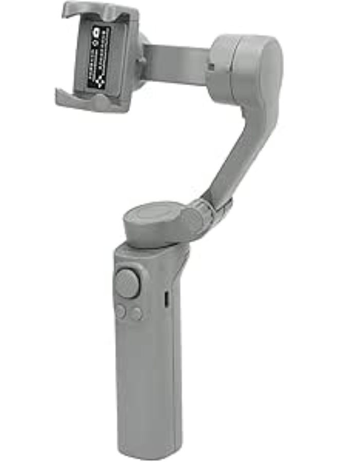 F5 3-Axis Smartphone Gimbal Stabilizer, Foldable Handheld Design with Face Tracking, Multi-Key Control Panel, USB Port, Camera Button, Grey - Image 1