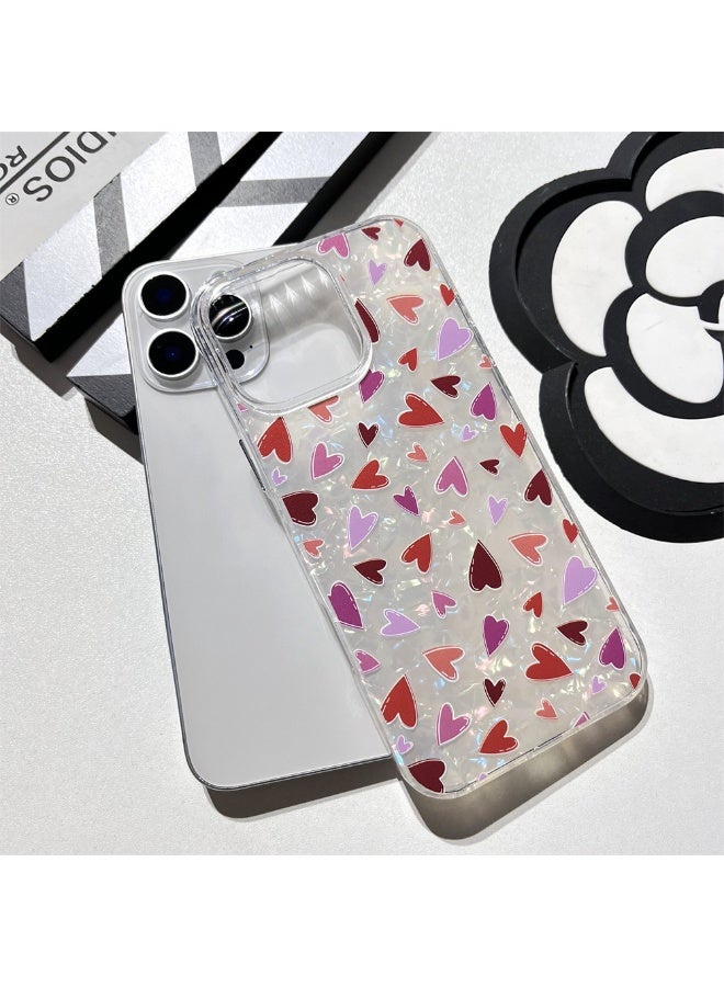 NIBEMINENT Fresh And Colorful Love Protective TPU Case Cover For iPhone 16 Pro Max Clear - Image 1