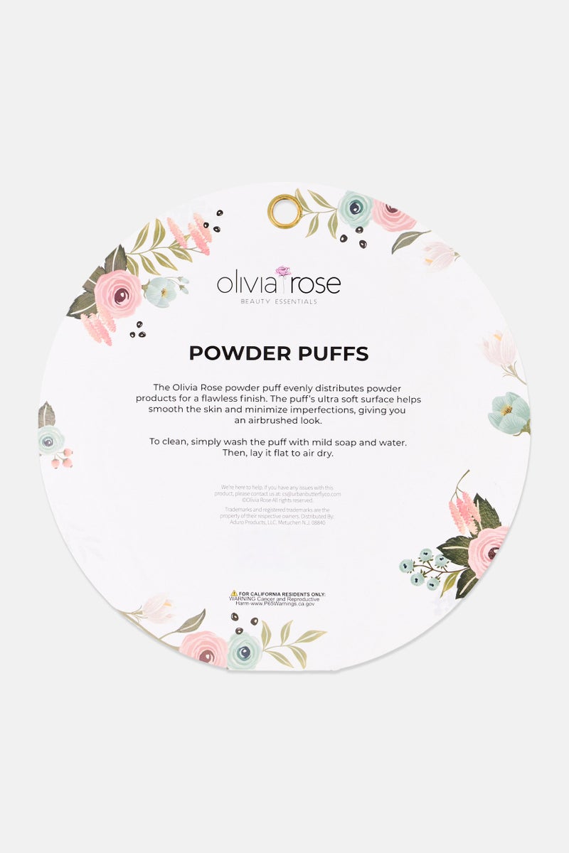 Olivia Rose 8 Pieces Powder Puffs Set, Multicolor - Image 2
