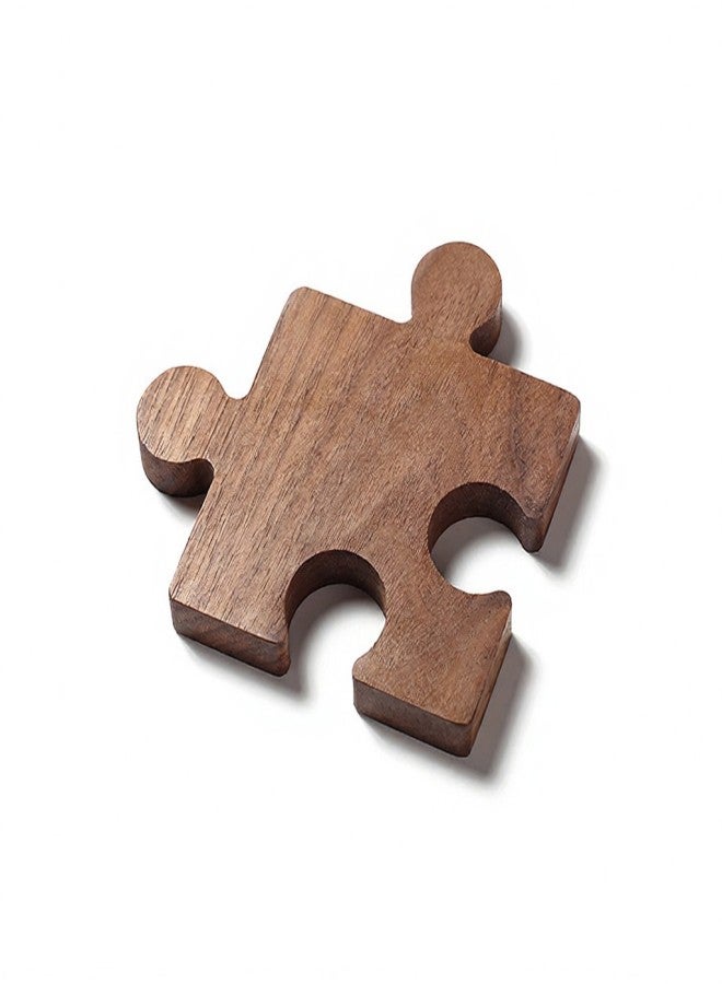 ISE MOUNT Outdoor Camping Wooden Coaster Beech Walnut Heat Insulation Cup Mat Jigsaw Shape Cup Pad Wood Tea Cup Holder - Image 1