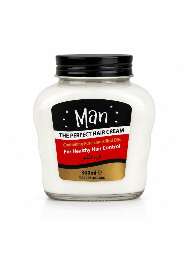 Man The Perfect Hair Cream for Healthy Hair Control, 300ml - Image 1