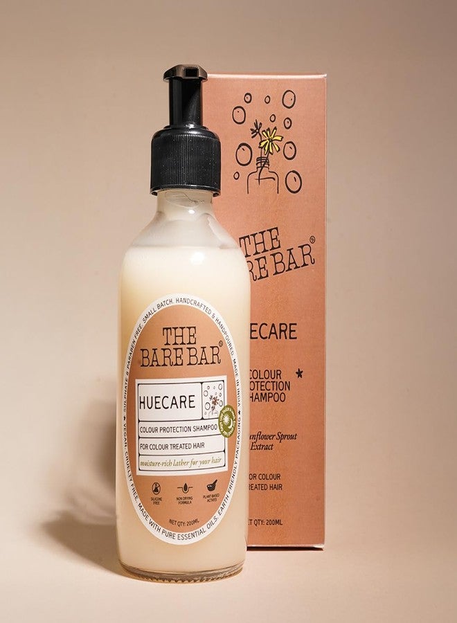 The Bare Bar HueCare - Color protection shampoo - 200ml | Deep Conditioning: Adds bounce | Suitable for Men & Women | Travel-Friendly Haircare | Sulfate & Paraben Free | Natural & Safe Formula - Image 4