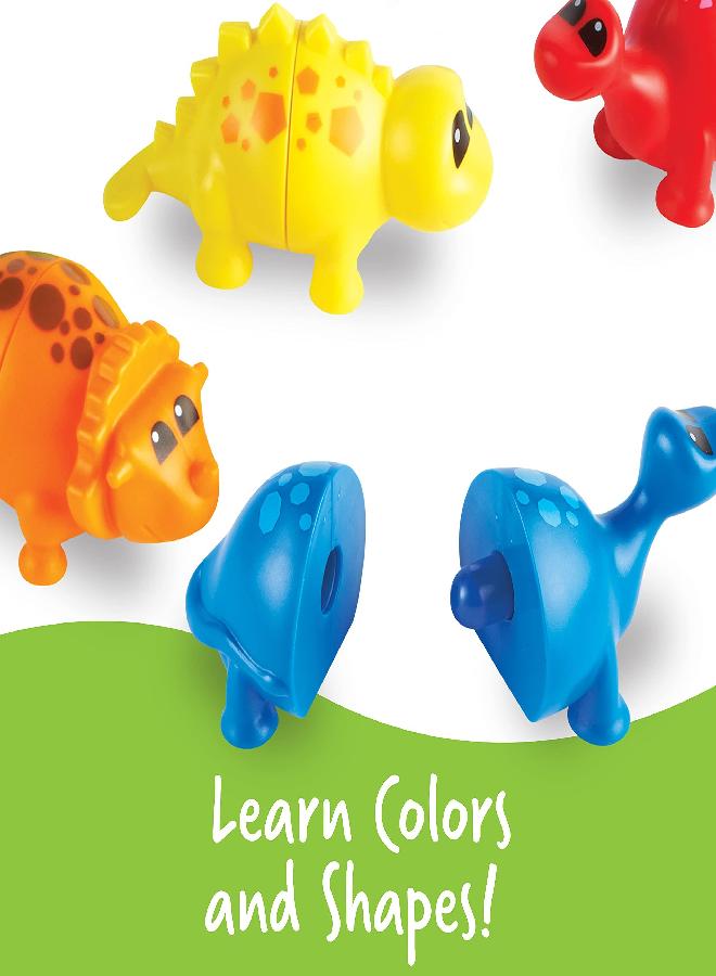 Learning Resources Learning Resources Snap-n-Learn Matching Dinos - 18 Pieces, Ages 18+ Months Toddler Fine Motor Toys, Counting & Sorting Toy, Shape Sorting, Dinosaurs Toys, Sensory Bin Toys - Image 2