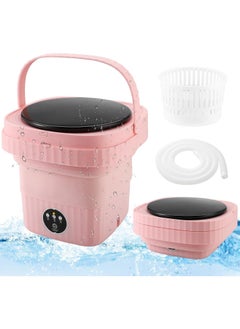 Generic Moose Mosi 6L Foldable Portable Mini Washing Machine, Mini Washing Machine for Baby Clothes, Underwear or Small Items, for Apartments, Dorm, Camping, Pink, Top Load,  - Image 5