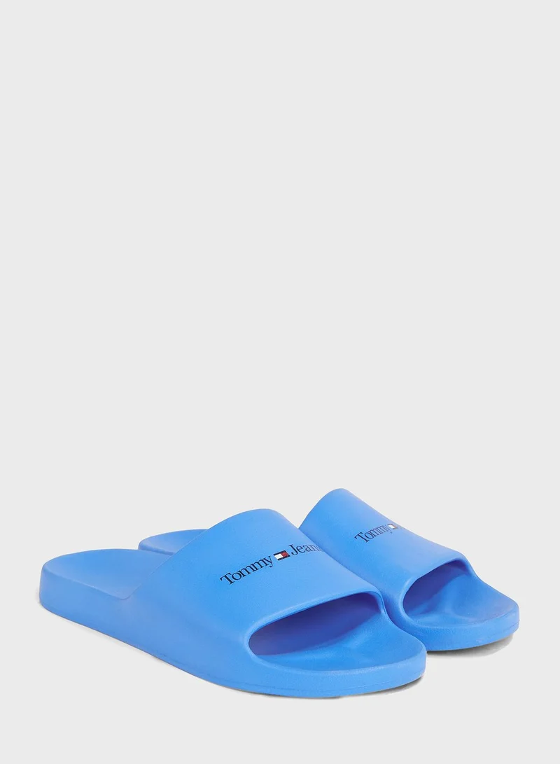 TOMMY JEANS Logo Print Flip Flops