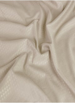 PACHA HOME Plain sheet set with fabric pattern - color: Cream-Size: 180*270+1 pillowcases.  - Image 2