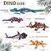 PowerTRC 5PCS 3D Printed Dinosaur Skeletons Fidget Toys Mosasaurus Ankylosaurus Mammoth Shark Sabertooth Tiger Fidget Toy 3D Printed Dragon Animals Toys Articulated 3D Figurine Stress Relief Toy - Image 4