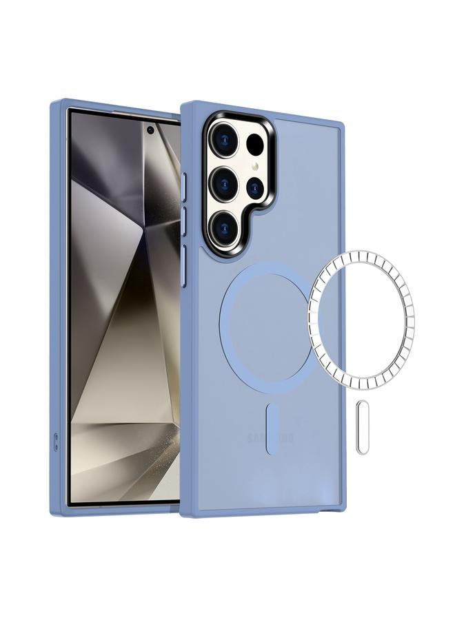 S-TOP Case For Samsung Galaxy S24 Ultra 5G MagSafe Magnetic Skin Feel Frosted Phone Case - Image 1