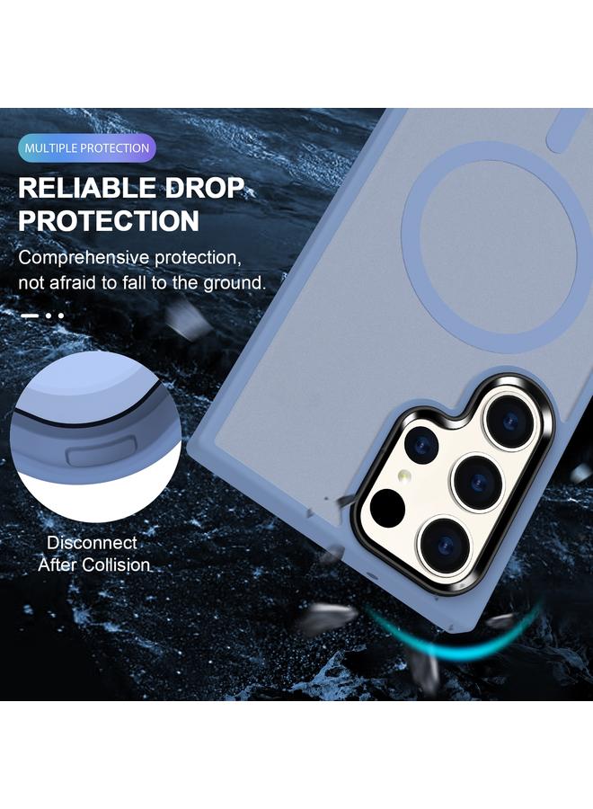 S-TOP Case For Samsung Galaxy S24 Ultra 5G MagSafe Magnetic Skin Feel Frosted Phone Case - Image 3