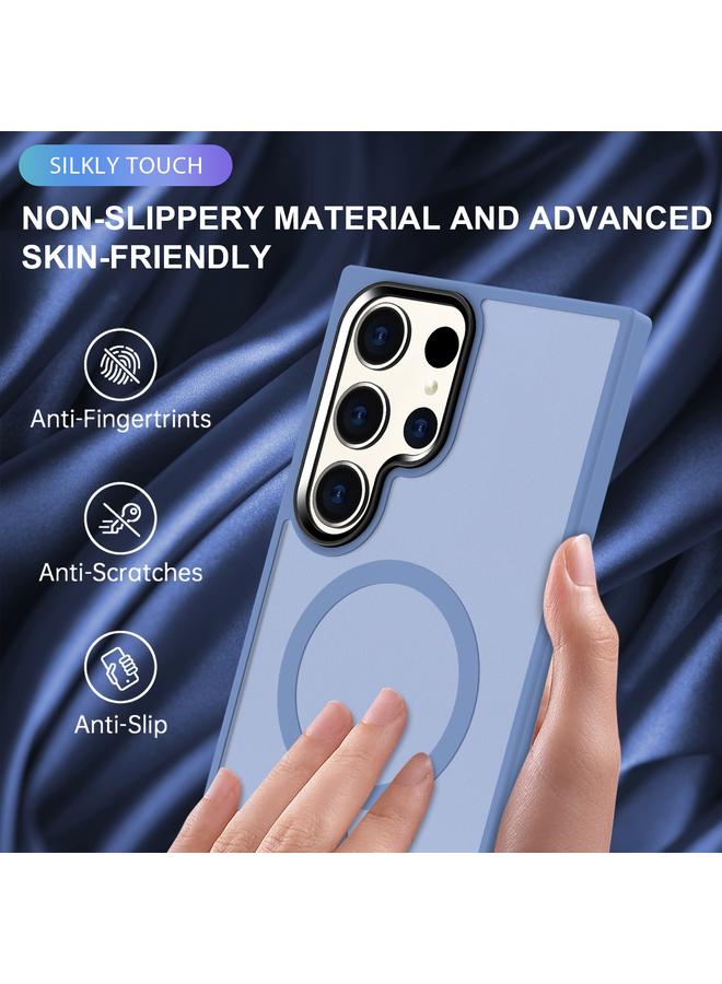 S-TOP Case For Samsung Galaxy S24 Ultra 5G MagSafe Magnetic Skin Feel Frosted Phone Case - Image 5
