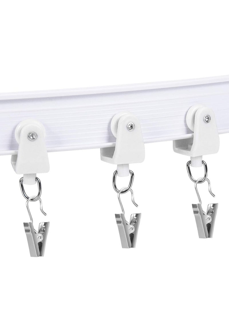 Generic - Curtain Track 5 meters 16.4FT Ceiling Track Ceiling Mount for Curtain Rail with Track Curtain System RV Curtain Track Room Divider - Image 1