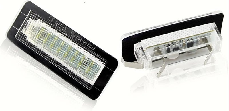 QASULER 2X LED License Plate Light for Smart Cars - Image 1