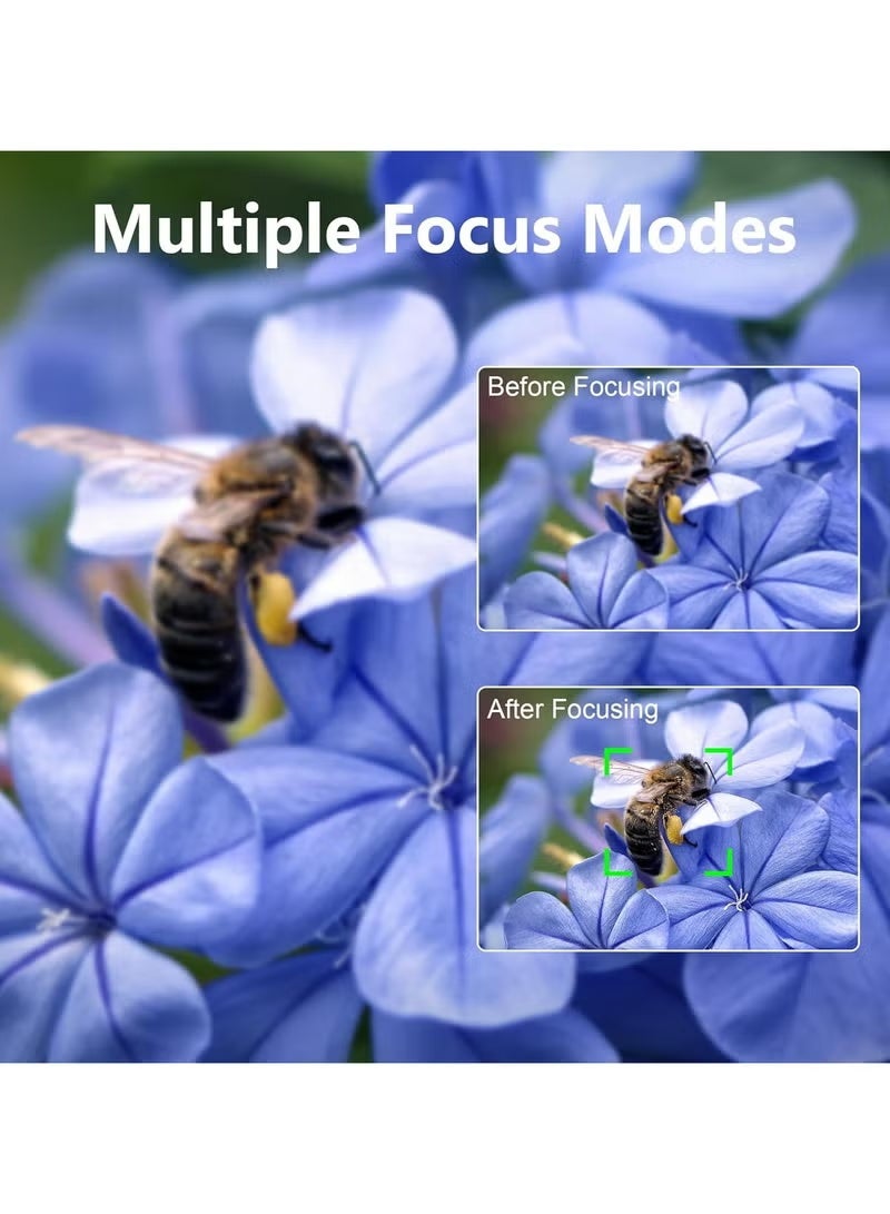 ZONBON Digital Camera, 5K Point and Shoot Digital Cameras with 128GB SD Card, 75MP Digital Camera for Photography and Video, Vlogging Camera with 3'' Flip Screen, 18X Digital Zoom Cameras Digital for Kids Boys Girls - Image 4