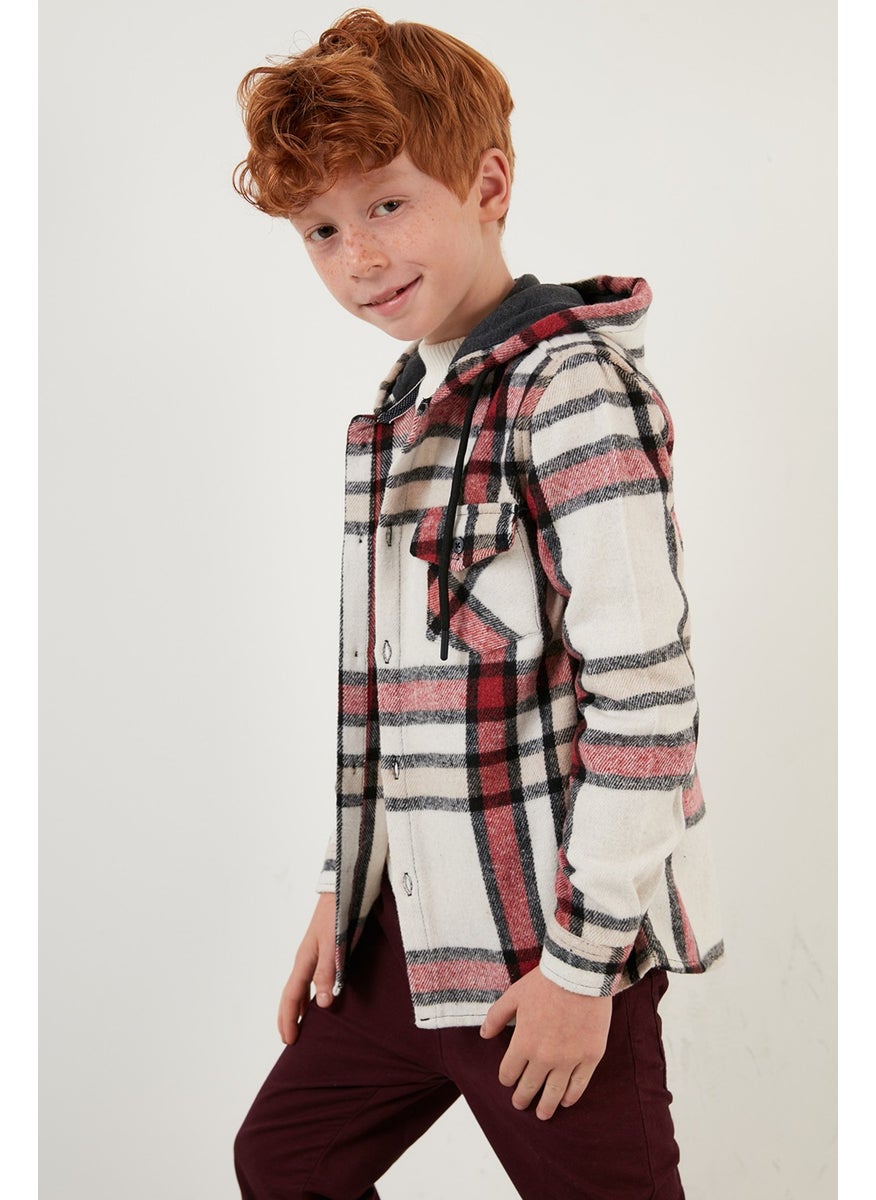 Hooded Pocketed Plaid Lumberjack Shirt Boy's Shirt CF22W814672 - pzsku/ZB0735394665B3CBB3E5EZ/45/_/1725791949/3084ce0c-ed83-4f57-bd1a-584ef33069bb