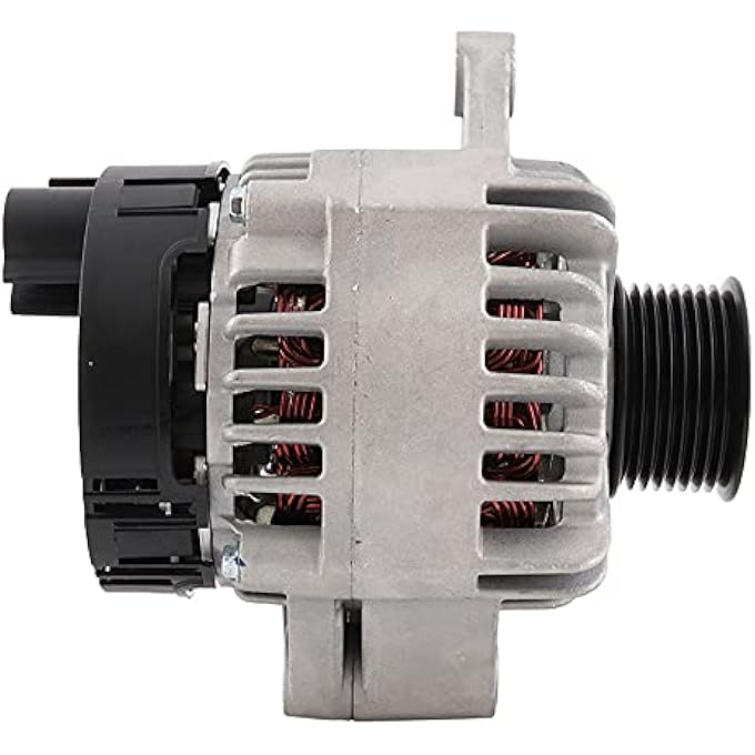 DB Electrical 400-41011 مولد كهربائي لآلة الرفع كاتربيلر TH220B 2003 2004 2005 2006 2007 2008 2009 03 04 05 06 07 08 09 207-6036، 20R-3854، 63321914 11clock 105amp نوع مروحة S8 نوع بكرة 12V - Image 2