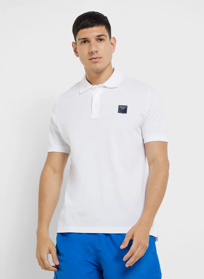 EMPORIO ARMANI Beachwear Logo Polo Shirt