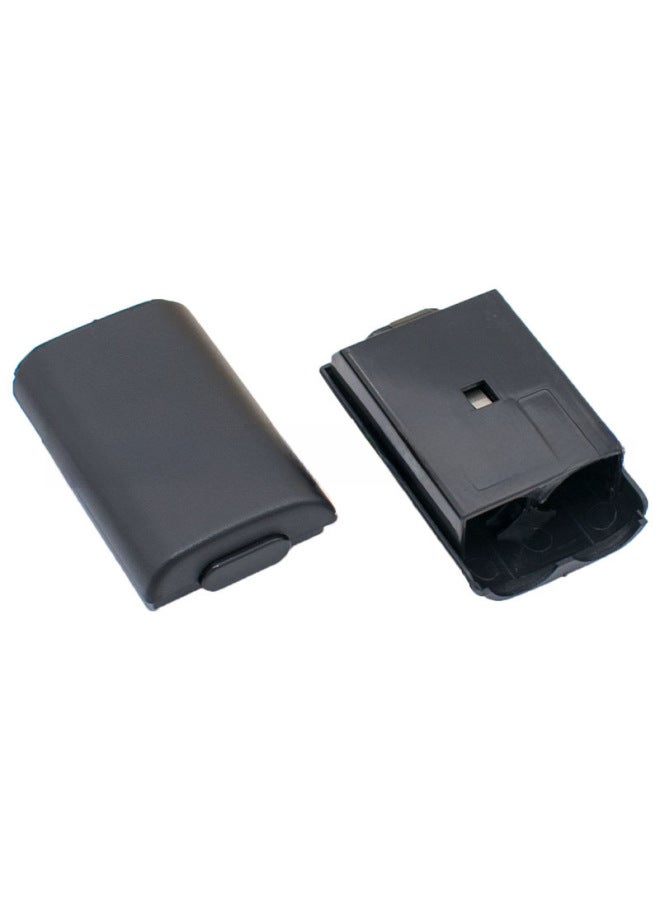 غطاء بطارية مقبض XBOX360 غطاء خلفي لبطارية XBOX360 باللونين الأسود والأبيض غطاء بطارية XBOX360 متوفر في المخزون-لون المنتج: أسود-مع ملصقات
