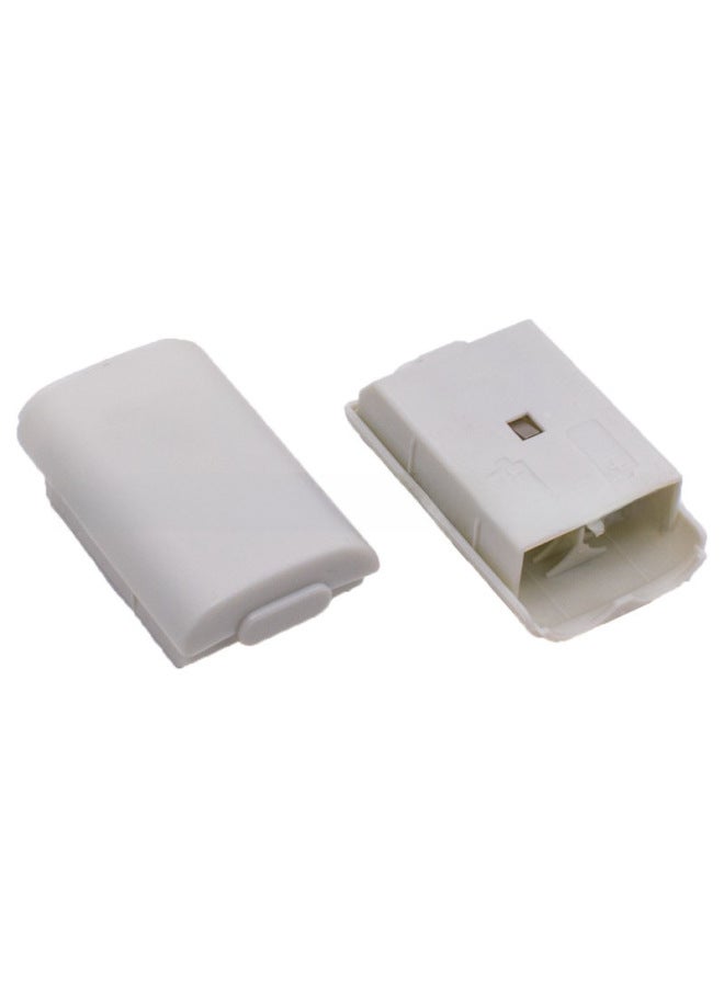 غطاء بطارية مقبض XBOX360 غطاء خلفي لبطارية XBOX360 باللونين الأسود والأبيض غطاء بطارية XBOX360 متوفر في المخزون-لون المنتج: أسود-مع ملصقات
