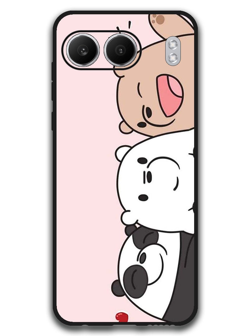 Theodor Protective Case Anti Scratch Shock Proof Bumper Cover For OnePlus Nord 4 Three Friends Panda - Image 1