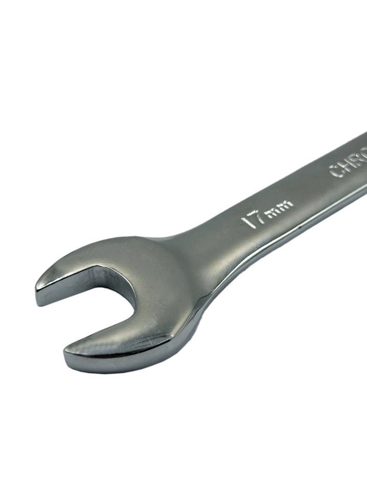Jaw and Ring Combination Spanner Size:17mm Made From Chrome Vanadium Steel - Image 3
