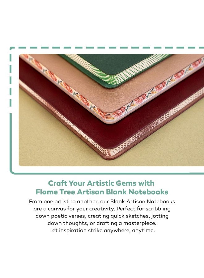 Baby Pink Blank Artisan Notebook (Flame Tree Journals)