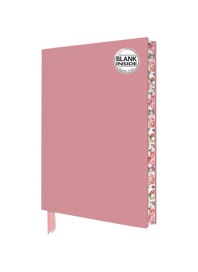 Baby Pink Blank Artisan Notebook (Flame Tree Journals)  - Image 1