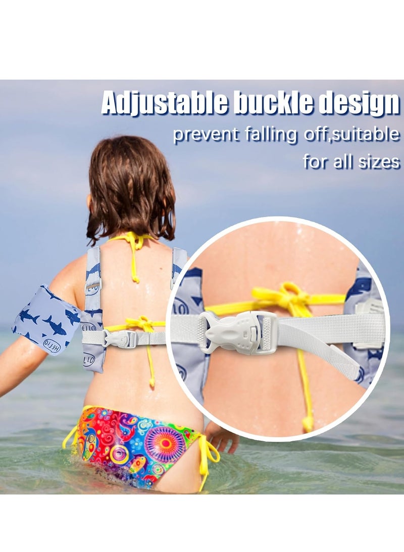Swimming Arm bands Float Vest Floaties Learn Swiming Training to Swim  Water Wings for Boys and Girls - Image 4