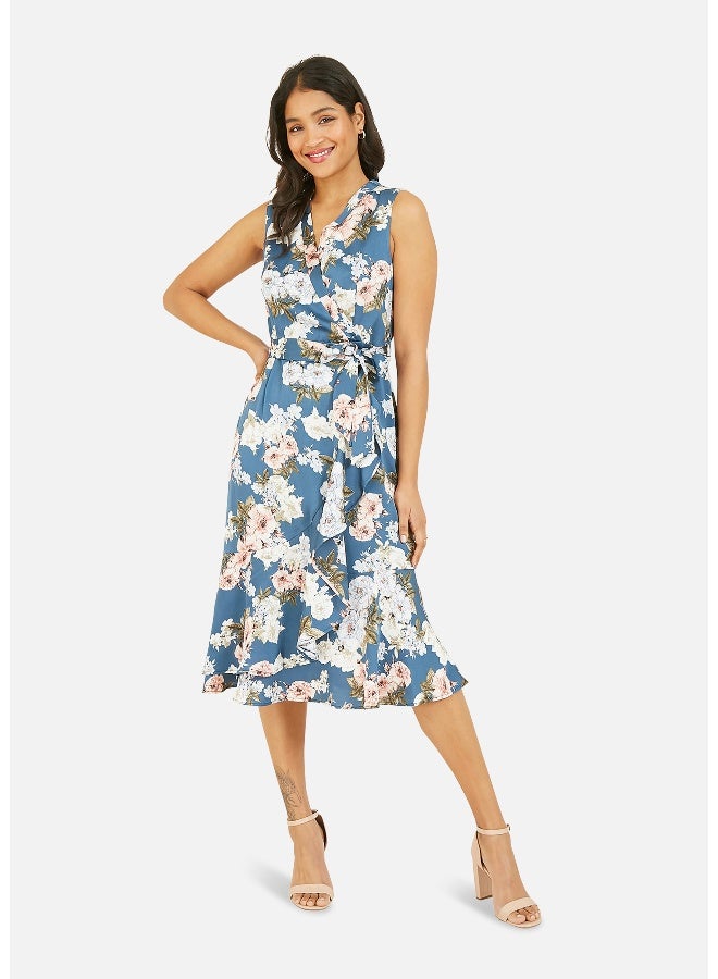 MELA LONDON Floral Ruffle Dress - Image 2
