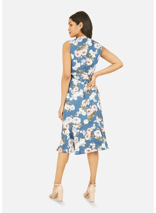 MELA LONDON Floral Ruffle Dress - Image 4